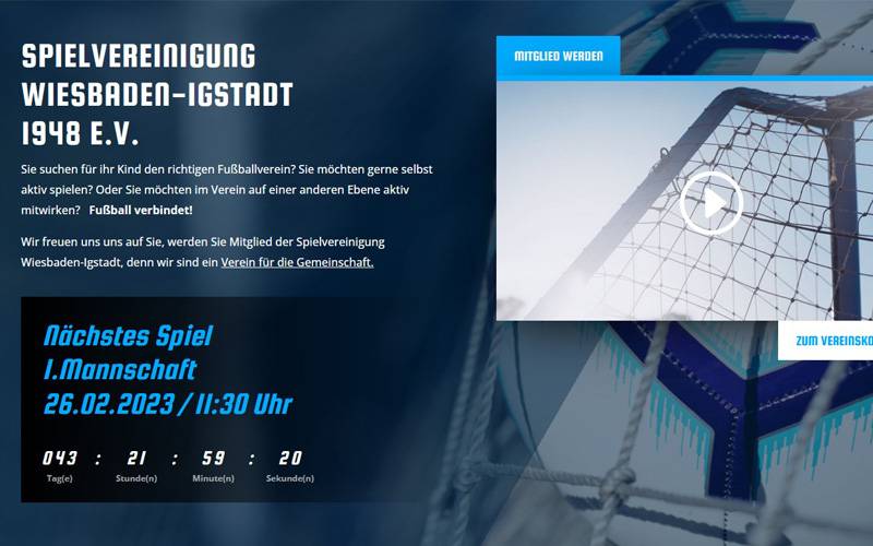 Neue Webseite der SpVgg. Wiesbaden-Igstadt ist Online