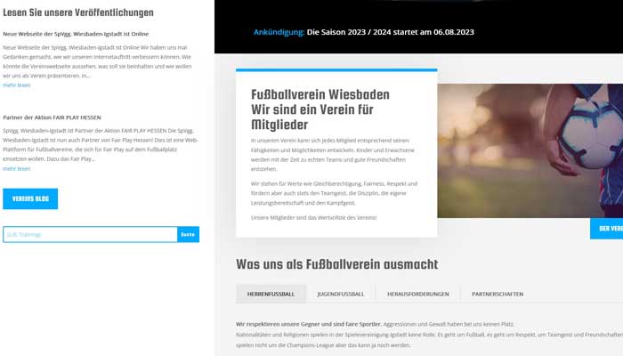 Neue Webseite der SpVgg. Wiesbaden-Igstadt